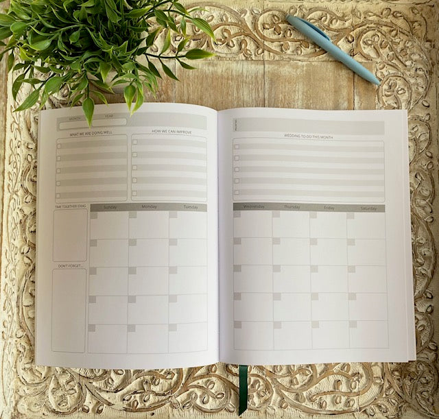 THE YEAR BEFORE MARRIAGE- Undated Premarital Planner   Plum Purple