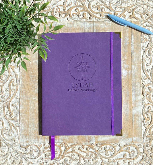 THE YEAR BEFORE MARRIAGE- Undated Premarital Planner   Plum Purple